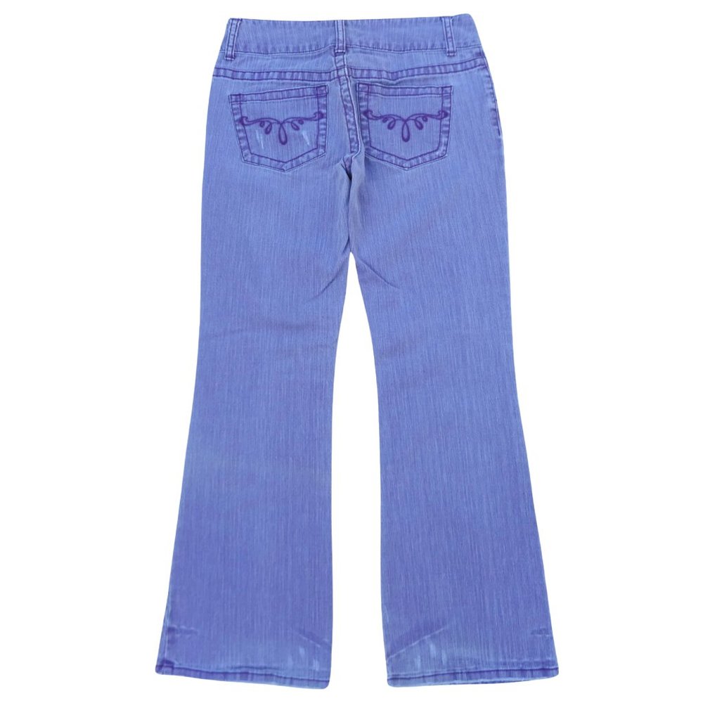 30x29 Vintage 90s London Jean Premium Quality Stretch Denim Purple Bootcut 4